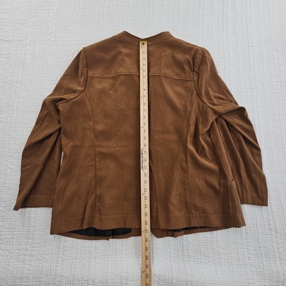 Bob Mackie Sequined Jacket Women's XL Brown Full Zip Pockets EUC Wearable Art - Picture 14 of 14